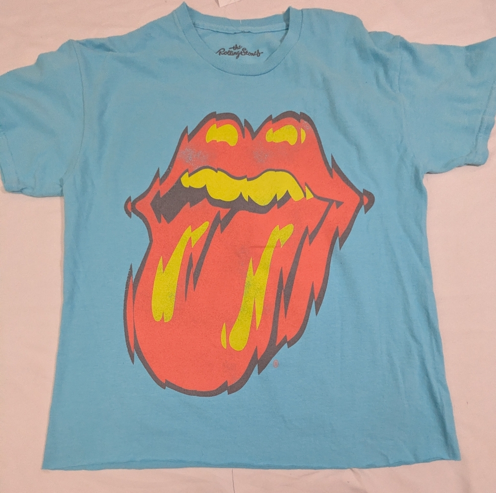 Buckle NWT The Rolling Stones Women's  Light Blue double Sided Size Small